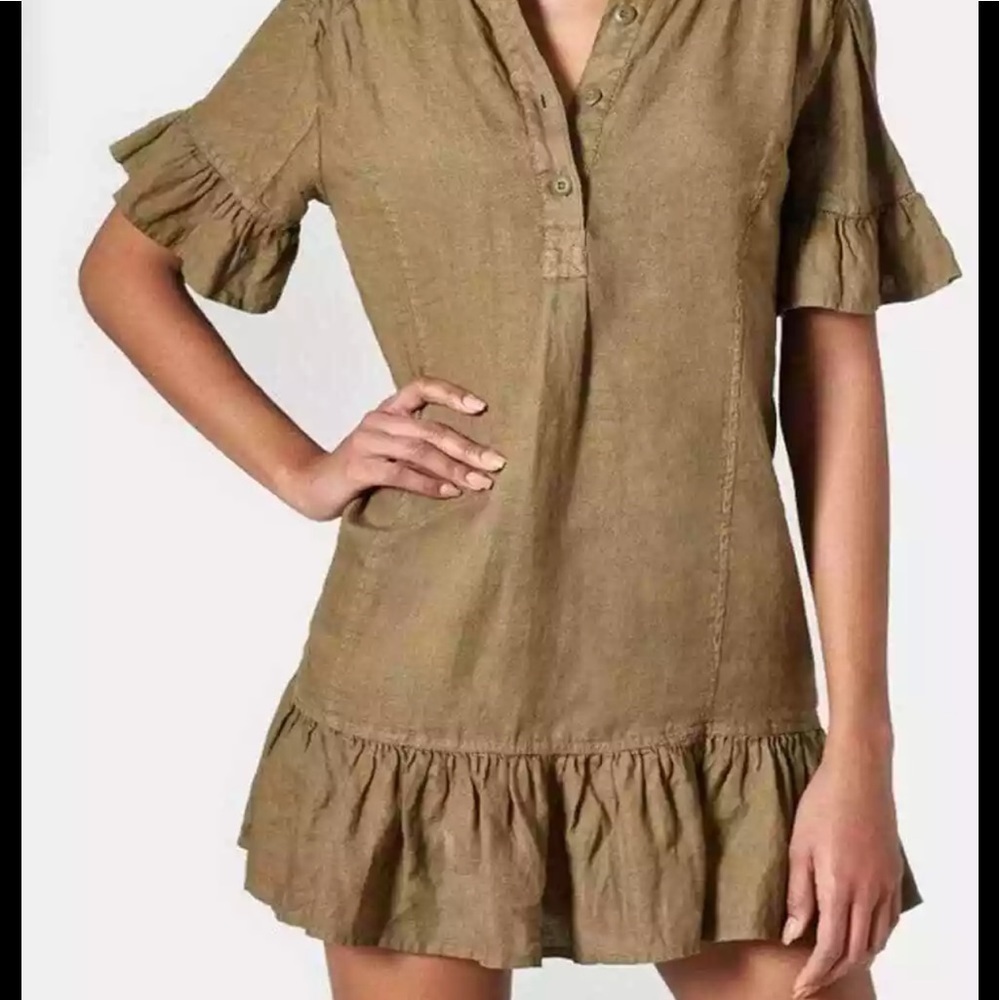Joie 🎉Sale🎉olive green 100% linen dress